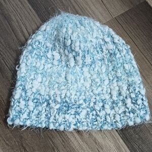 Beautiful Aged Blue Color Women's Winter Sequin Beanie. Size: One Size
